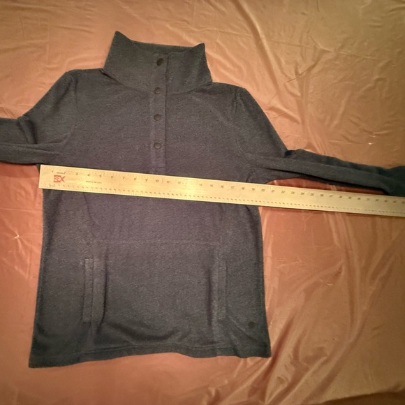 Hi-Tec Gray Women's Polar Fleece Quarter Button Up Sweatshirt Size Medium - Picture 7 of 9